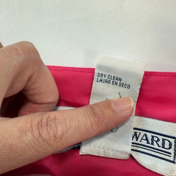 Vintage Jessica Howard Pink Linen Blend Sleeveless Maxi Dress Classic Dress Sz 6 - Picture 12 of 12